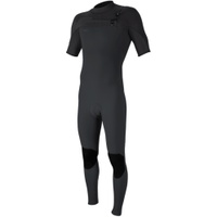 Mens Hyperfreak 2mm Chest Zip Fato De Mergulho De Manga Curta